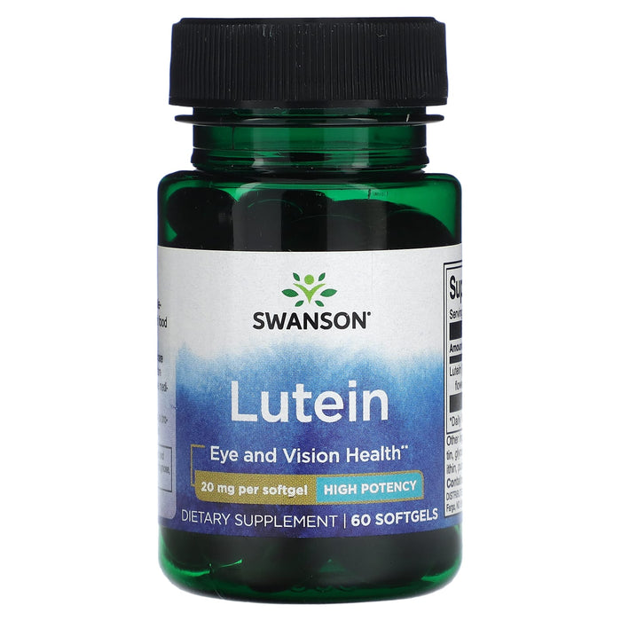 Swanson, Lutein, High Potency, 20 mg, 60 Softgels