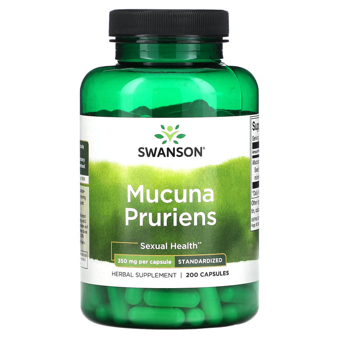 Swanson, Mucuna Pruriens, 350 mg, 200 Capsules