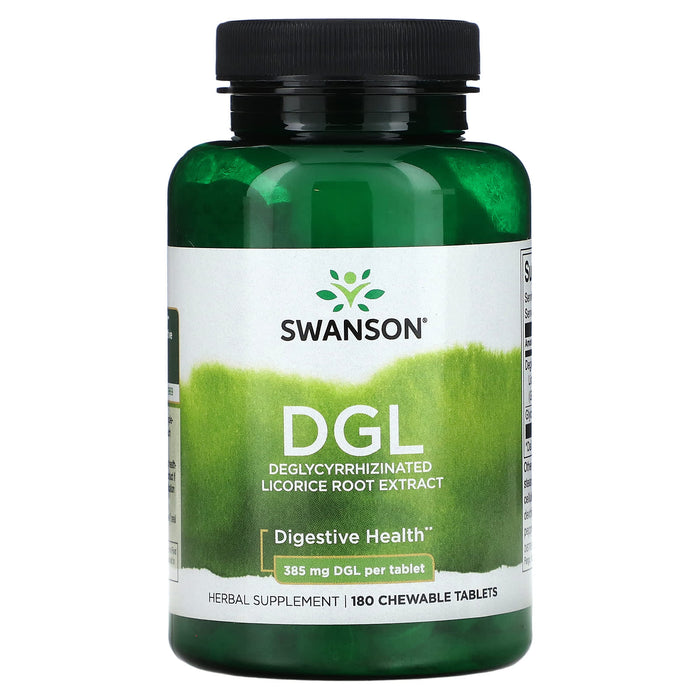Swanson, DGL, 385 mg, 180 Chewable Tablets