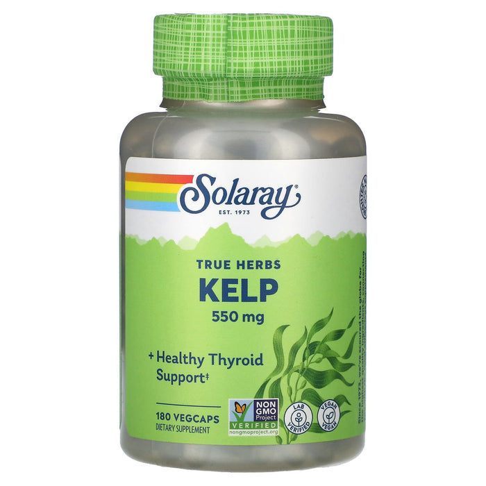 Solaray, True Herbs, Kelp, 550 mg, 180 VegCaps