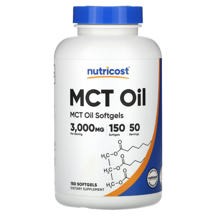 Nutricost, MCT Oil, 1,000 mg, 150 Softgels