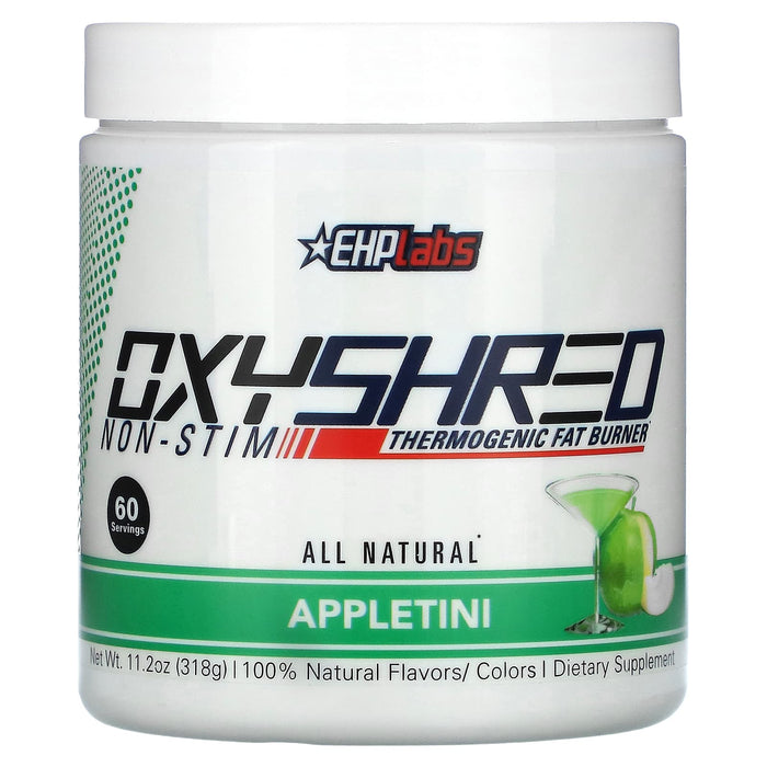 EHPlabs, OxyShred Non-Stim Thermogenic Fat Burner, Appletini, 11.2 oz (318 g)