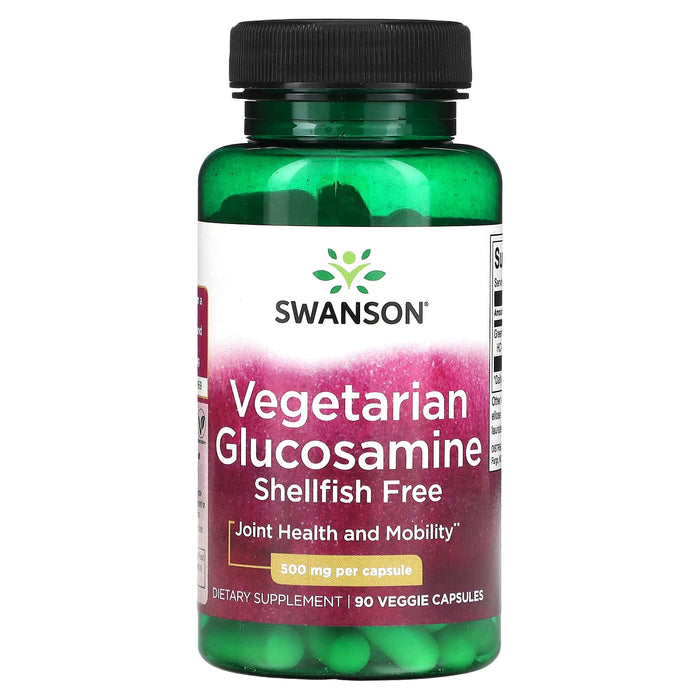 Swanson, Vegetarian Glucosamine, 500 mg, 90 Veggie Capsules
