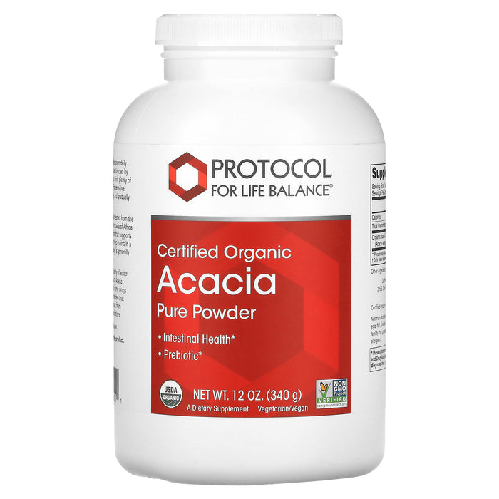 Protocol for Life Balance, Certified Organic Acacia Pure Powder, 12 oz (340 g)