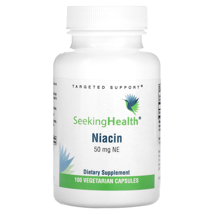 Seeking Health, Niacin, 50 mg NE, 100 Vegetarian Capsules