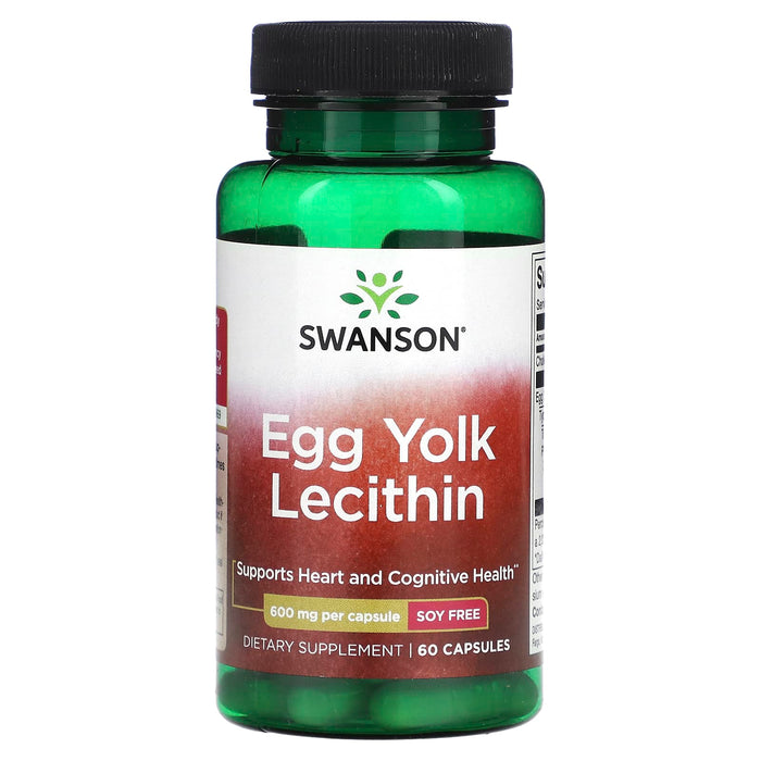 Swanson, Egg Yolk Lecithin, 600 mg , 60 Capsules