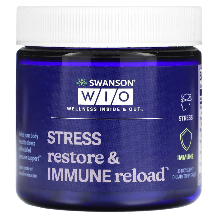 Swanson WIO, Stress Restore & Immune Reload, 30 Day Supply
