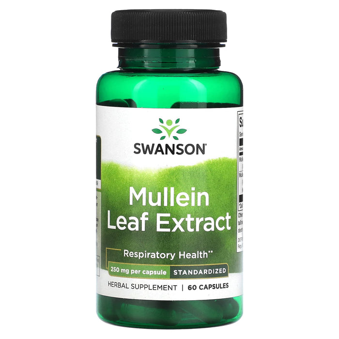 Swanson, Mullein Leaf Extract, 250 mg, 60 Capsules