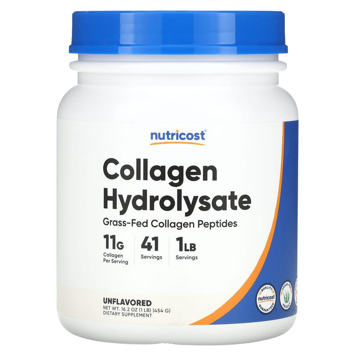 Nutricost, Collagen Hydrolysate, Unflavored, 16.2 oz (454 g)