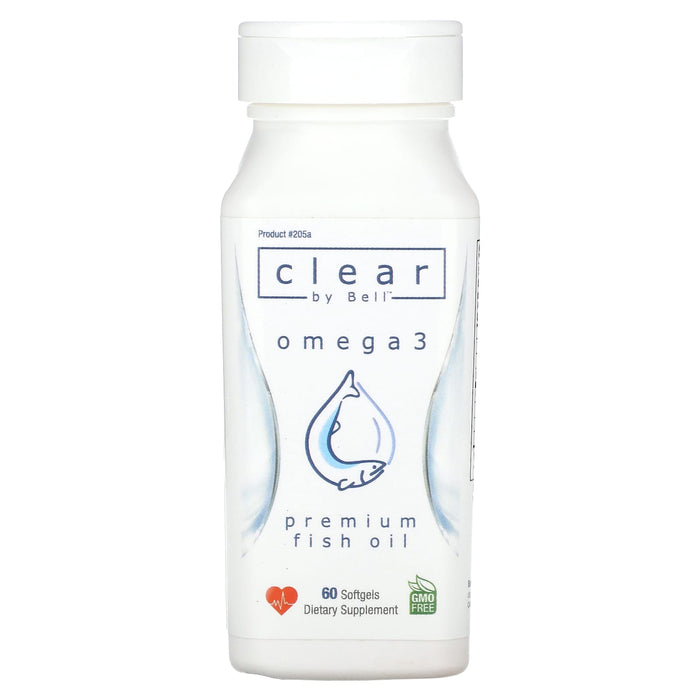 Bell Lifestyle, Clear by Bell, Omega 3, 60 Softgels