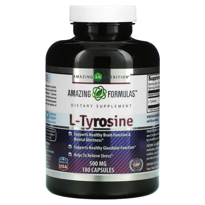 Amazing Nutrition, L-Tyrosine, 500 mg, 180 Capsules