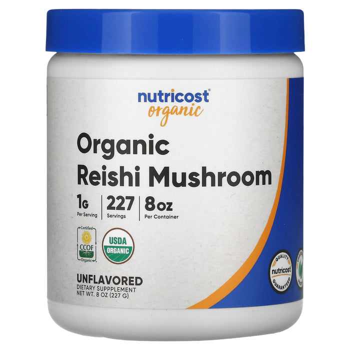 Nutricost, Organic Reishi Mushroom, Unflavored, 8 oz (227 g)