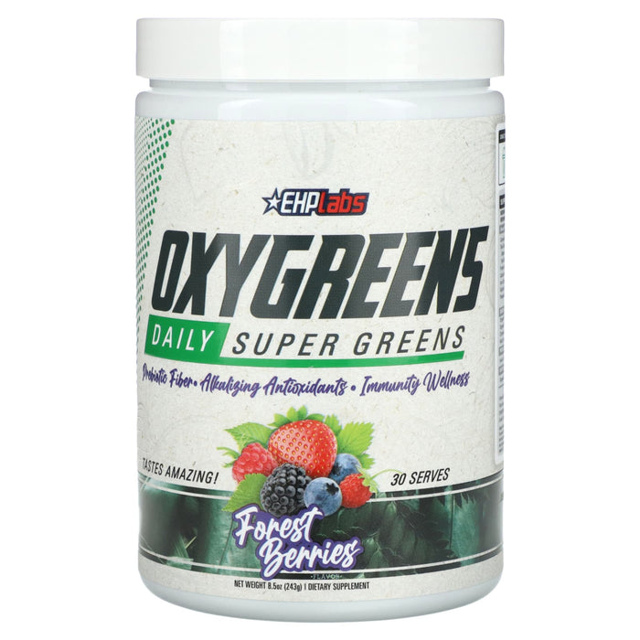 EHPlabs, Oxygreens Daily Super Greens, Forest Berries, 8.5 oz (243 g)