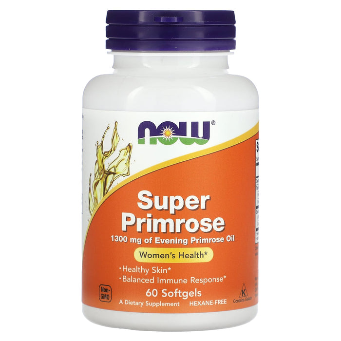 NOW Foods, Super Primrose, Evening Primrose Oil, 1,300 mg, 60 Softgels