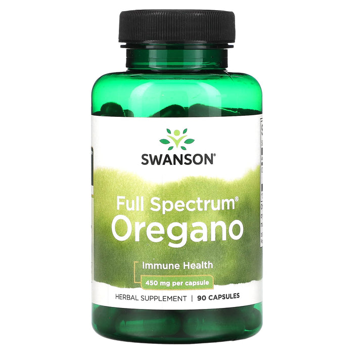 Swanson, Full Spectrum Oregano, 450 mg, 90 Capsules