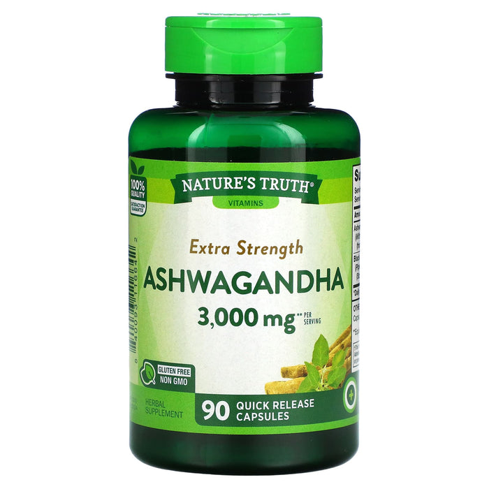 Nature's Truth, Extra Strength Ashwagandha, 1,500 mg, 90 Quick Release Capsules