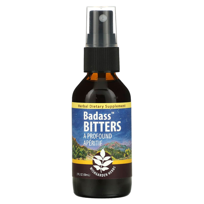WishGarden Herbs, Badass Bitters, A Profound Aperitif, 2 fl oz (59 ml)