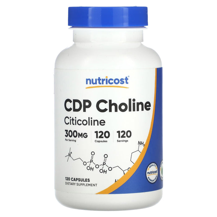 Nutricost, CDP Choline, Citicoline, 300 mg, 60 Capsules