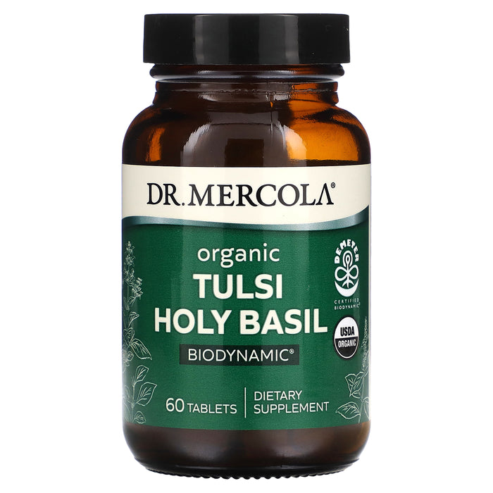 Dr. Mercola, Organic Tulsi Holy Basil, 60 Tablets