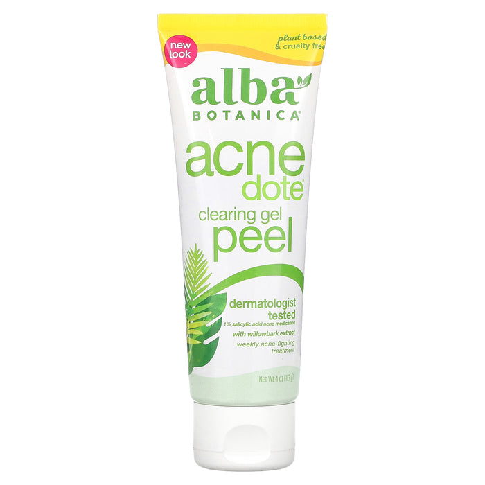Alba Botanica, Acne Done Clearing Gel Peel, 4 oz (113 g)