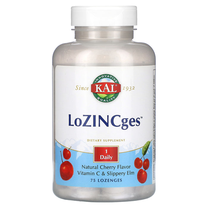 KAL, LoZINCges, Natural Cherry, 75 Lozenges