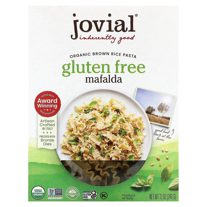 Jovial, Organic Brown Rice Pasta, Fusilli, 12 oz (340 g)