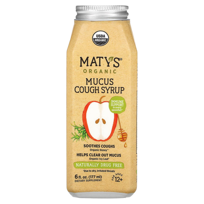 Maty's, Organic Mucus Cough Syrup, Ages 12+, 6 fl oz (177 ml)