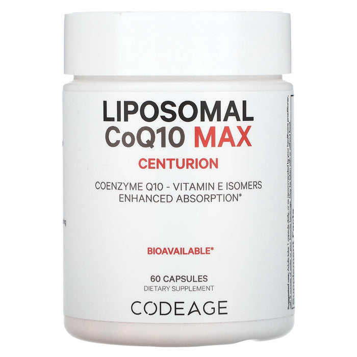 Codeage, Liposomal CoQ10 Max, Centurion, 60 Capsules