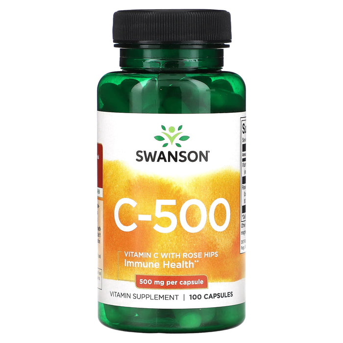Swanson, C-500, 500 mg, 100 Capsules