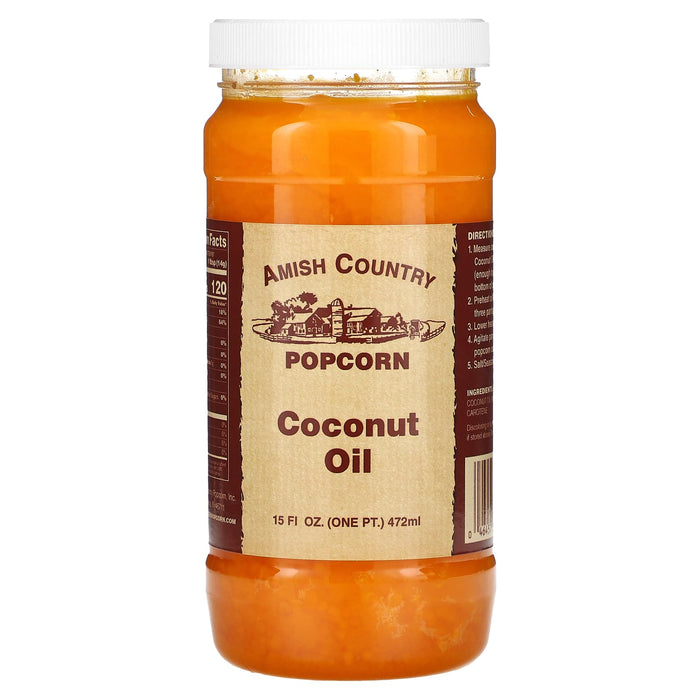 Amish Country Popcorn, Coconut Oil, 15 fl oz (472 ml)