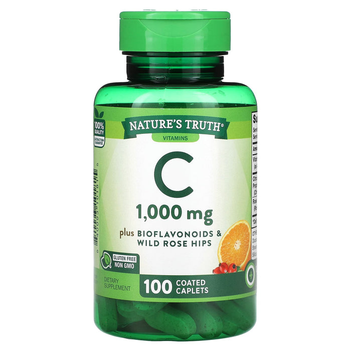 Nature's Truth, Vitamin C, 1,000 mg, 100 Coated Caplets