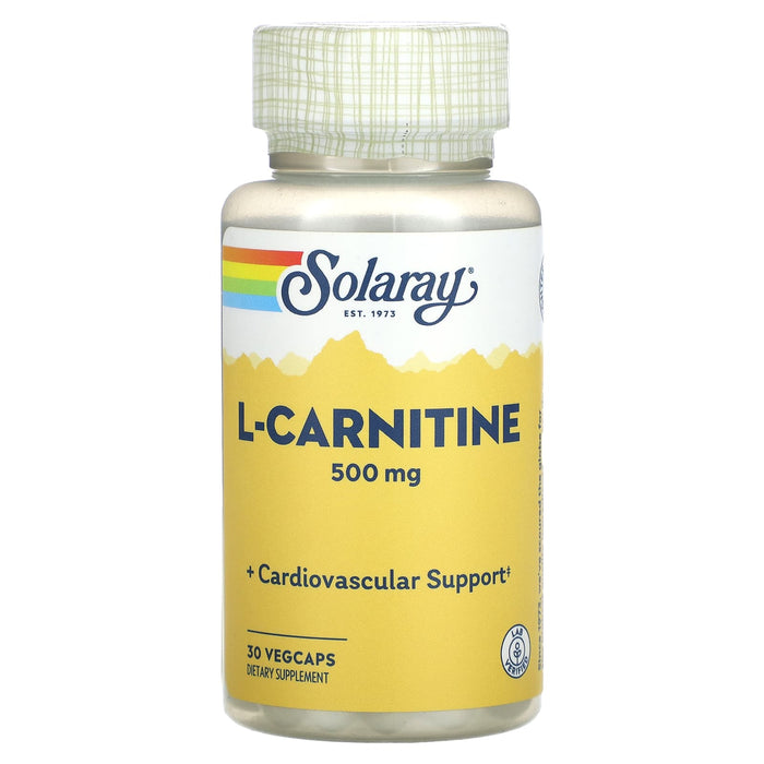 Solaray, L-Carnitine, 500 mg, 30 VegCaps