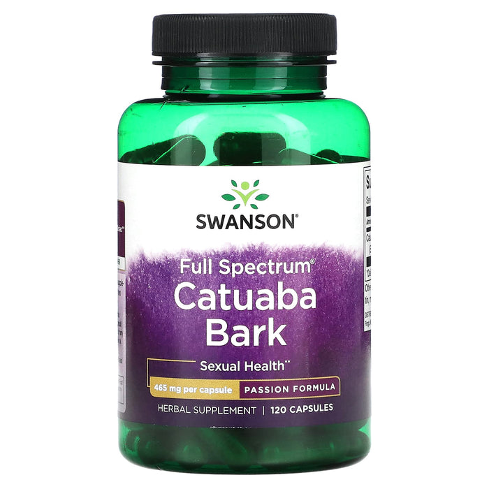 Swanson, Full Spectrum Catuaba Bark, 465 mg, 60 Capsules
