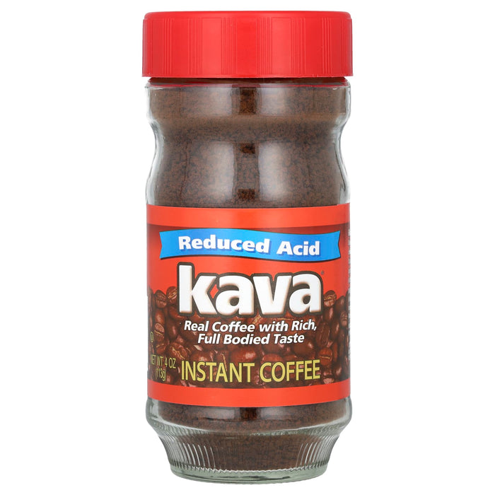 Kava Coffee, Instant Coffee, Reduced Acid, 4 oz (113 g)