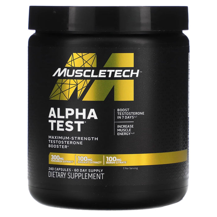 MuscleTech, Alpha Test, 120 Capsules