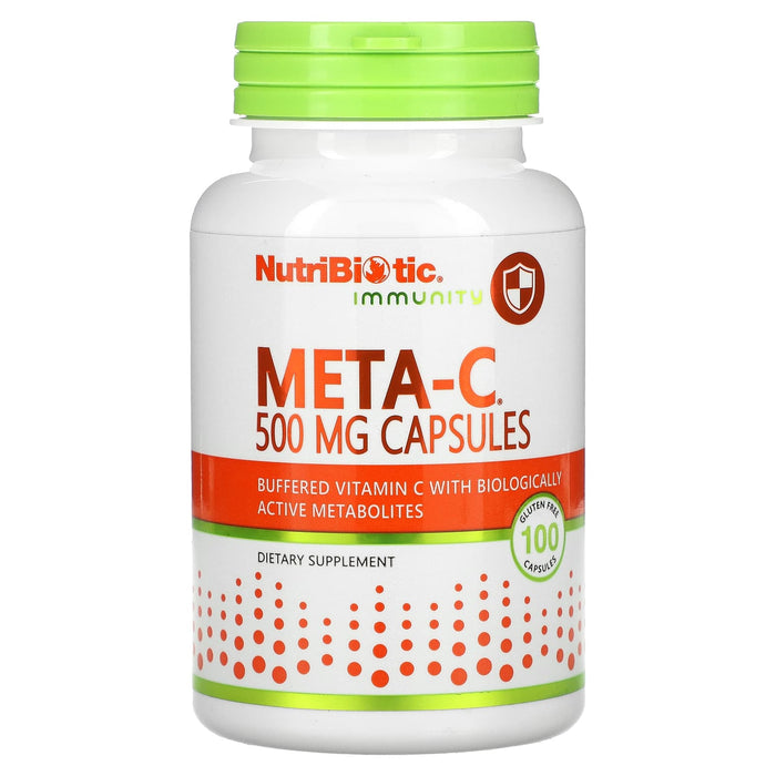 NutriBiotic, Immunity, Meta-C, 500 mg, 250 Gluten Free Capsules