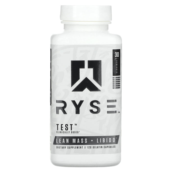 Ryse Supps, Test, Lean Mass + Libido, 120 Gelatin Capsules