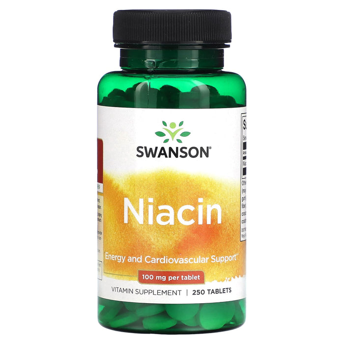 Swanson, Niacin, 100 mg, 250 Tablets