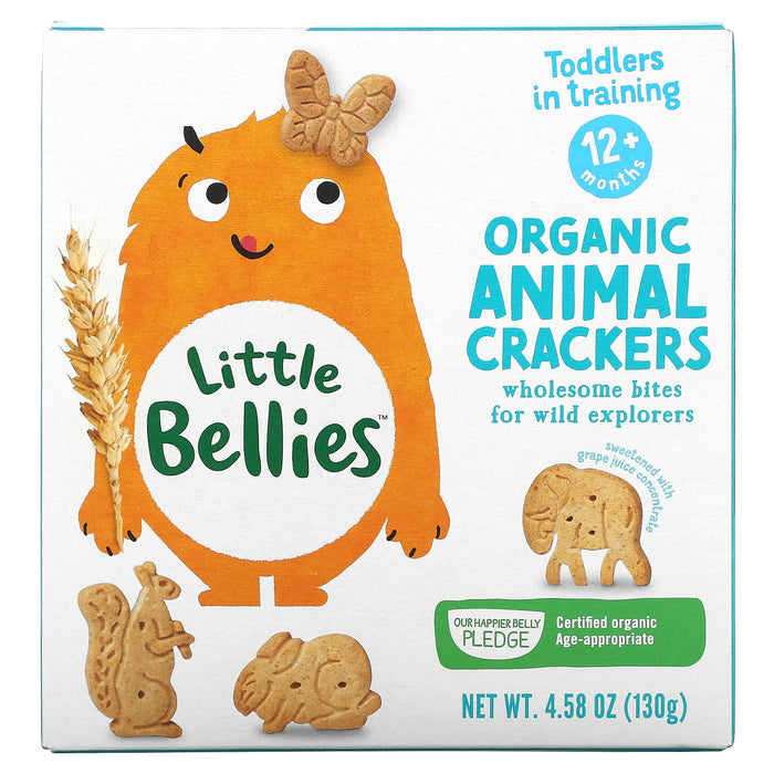 Little Bellies, Organic Animal Crackers, 12+ Months, 4.58 oz (130 g)