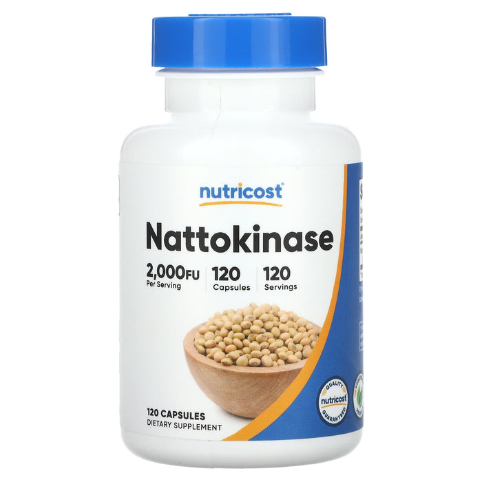 Nutricost, Nattokinase, 2,000 FU, 120 Capsules