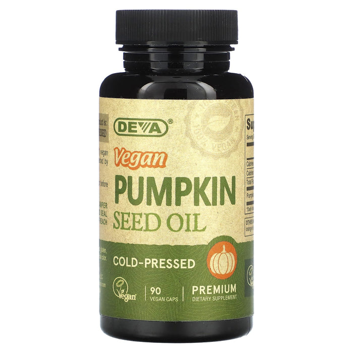 Deva, Vegan Pumpkin Seed Oil, 90 Vegan Caps