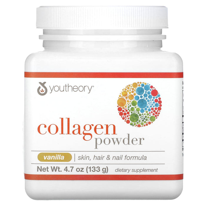 Youtheory, Collagen Powder, Vanilla , 4.7 oz (133 g)