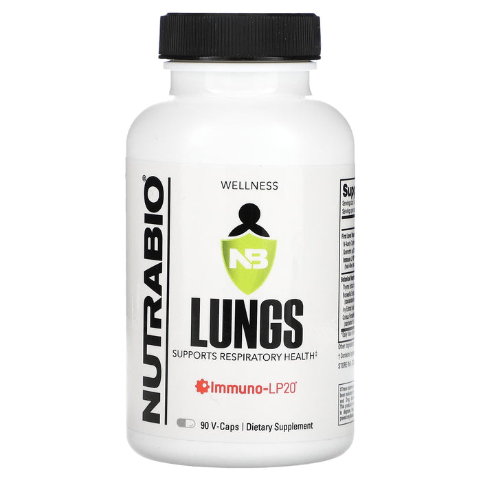 Nutrabio Labs, Lungs, 90 V-Caps