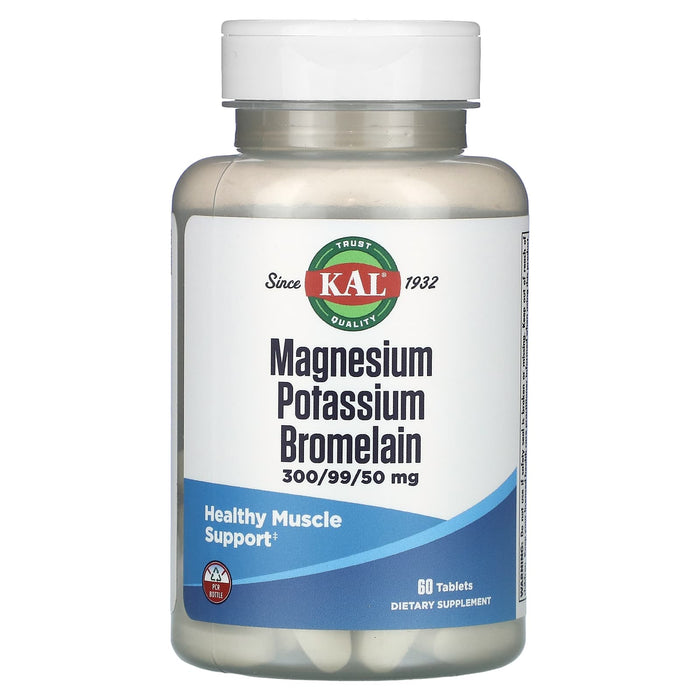 KAL, Magnesium Potassium Bromelain, 60 Tablets