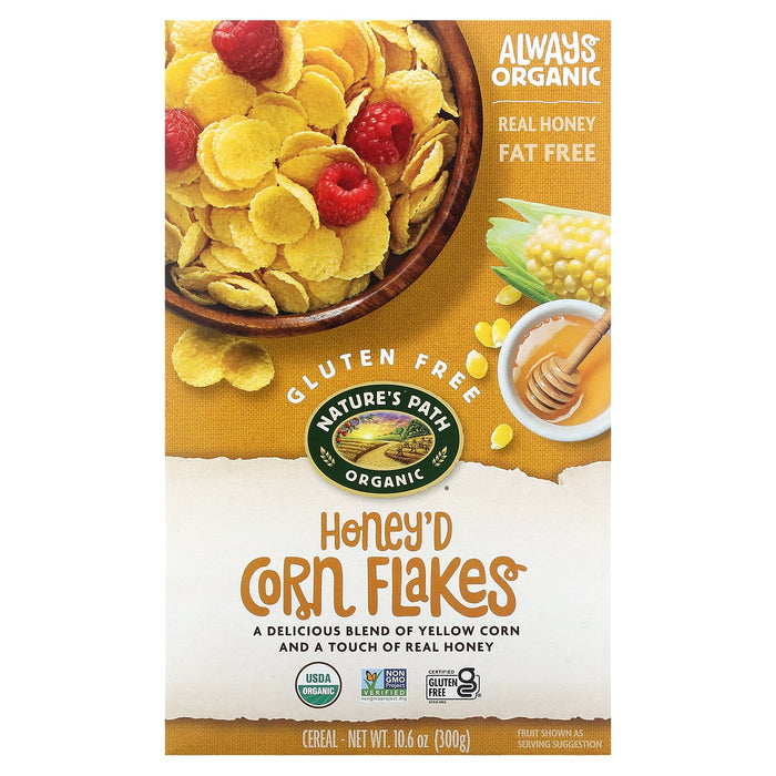Nature's Path, Organic, Honey'd Corn Flakes Cereal, 10.6 oz (300 g)