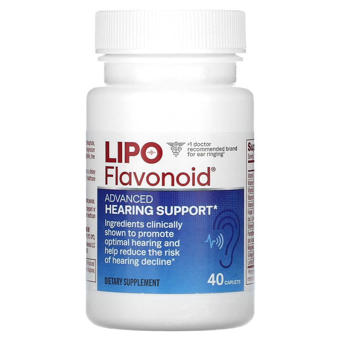 LIPO-FLAVONOID, Advanced Hearing Support, 40 Caplets