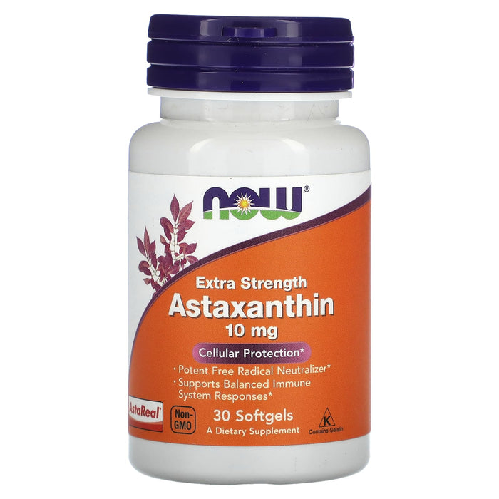 NOW Foods, Extra Strength Astaxanthin, 10 mg, 30 Softgels