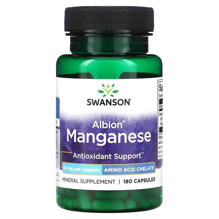 Swanson, Albion Manganese, 40 mg, 180 Capsules