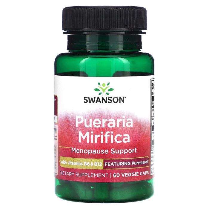 Swanson, Pueraria Mirifica with Vitamins B6 & B12, 60 Veggie Caps
