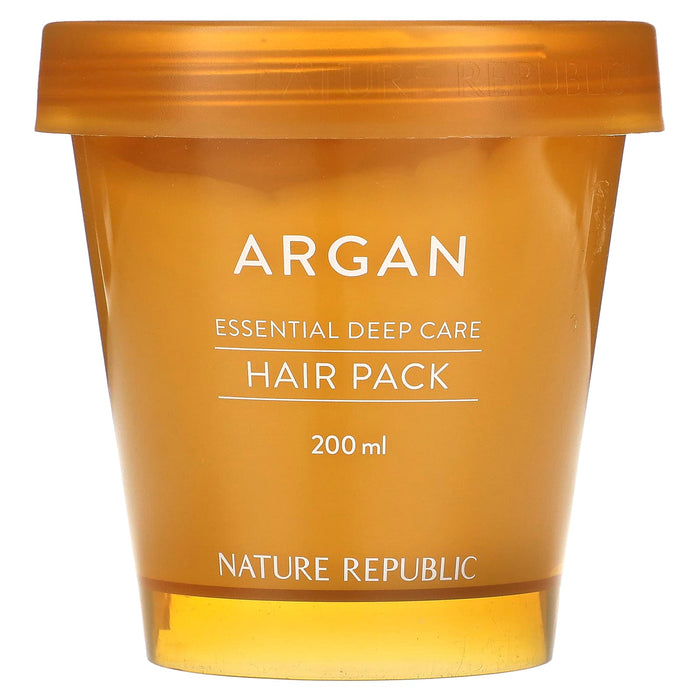 Nature Republic, Argan Essential Deep Care Hair Pack, 200 ml